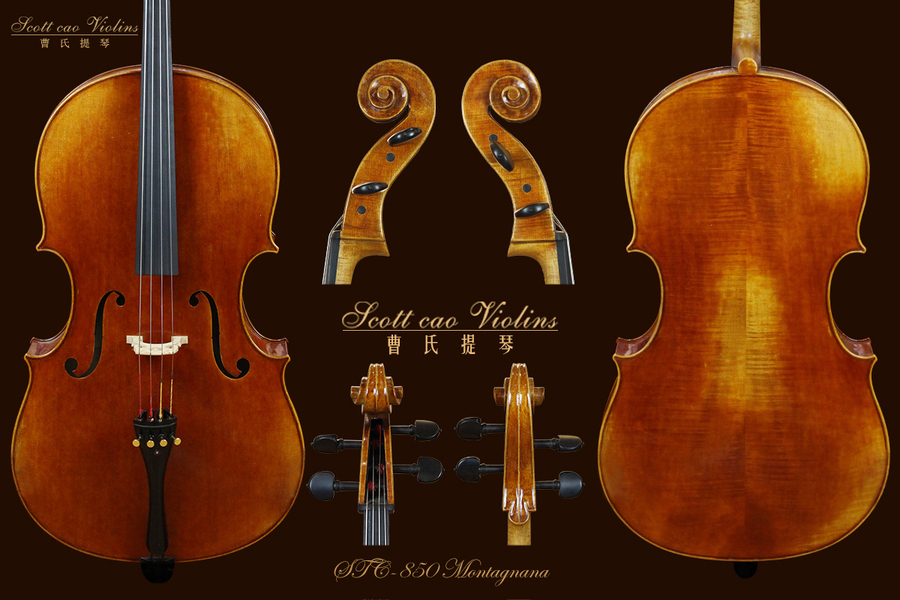 （已售）STC -850E Copy of Montagnana { QJ 20170698 } 演奏级小提琴+收藏证书+终生保养