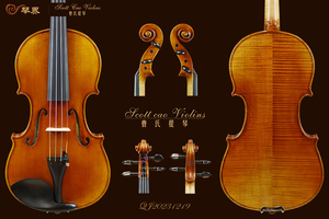 STV-750E Copy of Scarampella 1890 { QJ 20231219 } 专业级小提琴+收藏证书+终生保养