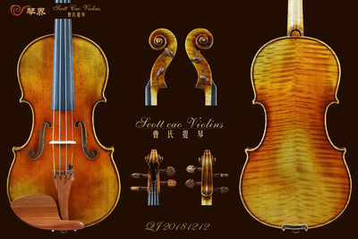 （已售）STV - 1000  Copy of EX-David 1740 { QJ 20181212 } 演奏级小提琴+收藏证书+终生保养