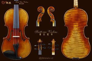 STV-780 Copy of Ysaye 1740  { QJ 20240115 } 专业级小提琴+收藏证书+终生保养
