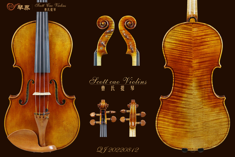 （已售）STV-1500 Copy of Gibson 1713 { QJ 20220812 } 收藏级小提琴+收藏证书+终生保养